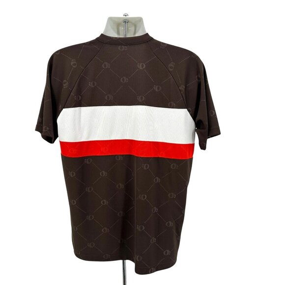 Pearl Izumi 1/2 Zip Brown Logo Spell Out Cycling Jersey Shirt Mens Large - Picture 4 of 8